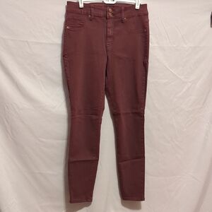 Maurices Skinny High-Rise Jeans in Burgundy Wine